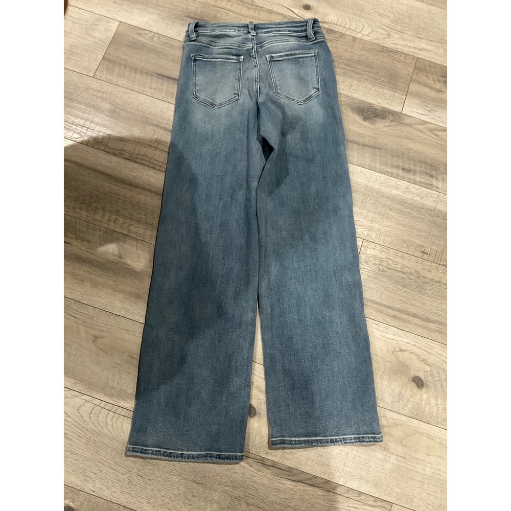 YMI Womens Wide Leg Jeans Medium Wash Stretch Denim Size 5 27 - Picture 10 of 10
